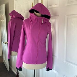 Bench Sz S DoubleCover Fuscia Full Zip Hoodie